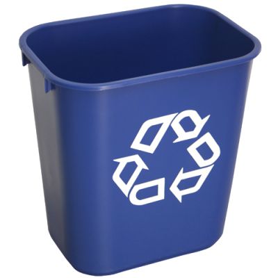 13 Litre Compact Under Desk Recycling Bin Deskside Recycling